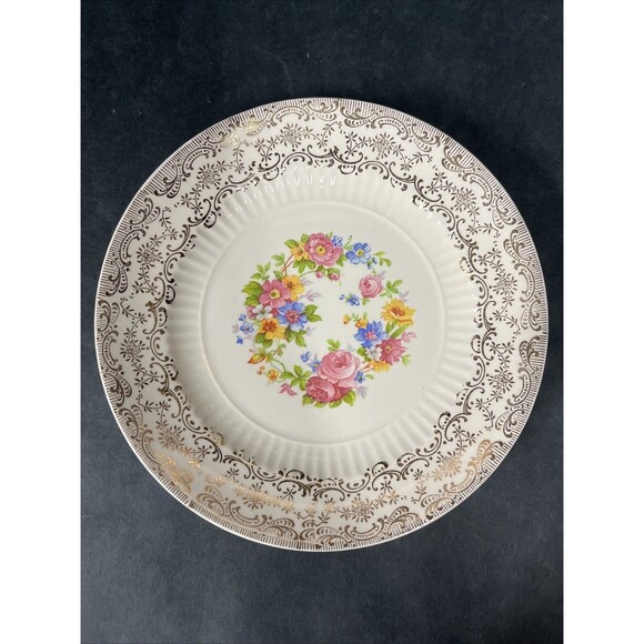 VTG 3 Royal National Brotherhood Operative Potters 22k Gold Bread Plates 6” 5265 - Picture 3 of 12